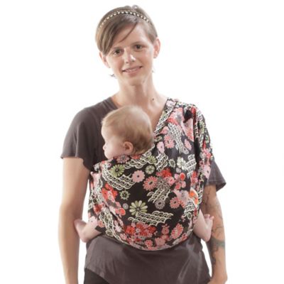 floral baby carrier