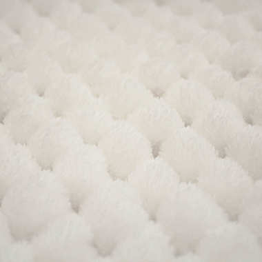 Vista Living Pom Pom Shag 1-Foot 9-Inch x 2-Foot 10-Inch Washable Accent Rug in White. View a larger version of this product image.