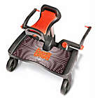 Alternate image 1 for Lascal&reg; BuggyBoard Maxi Standing Platform Stroller Attachment in Black w/Saddle in Black/Red