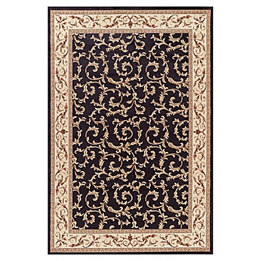Concord Global Veronica Rug in Black. View a larger version of this product image.