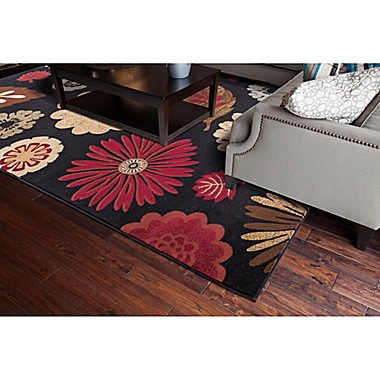 Concord Global Kaleidoscope Black Rug. View a larger version of this product image.