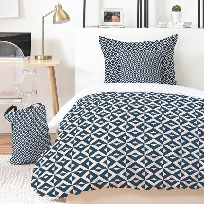 Deny Designs Khristian A Howell Nina Duvet Cover Set In Blue