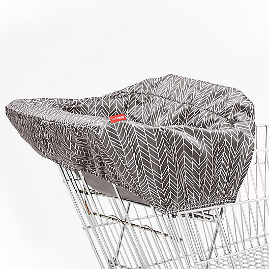 Alternate image 1 for SKIP*HOP® Feather Take Cover Shopping Cart and High Chair Cover in Grey