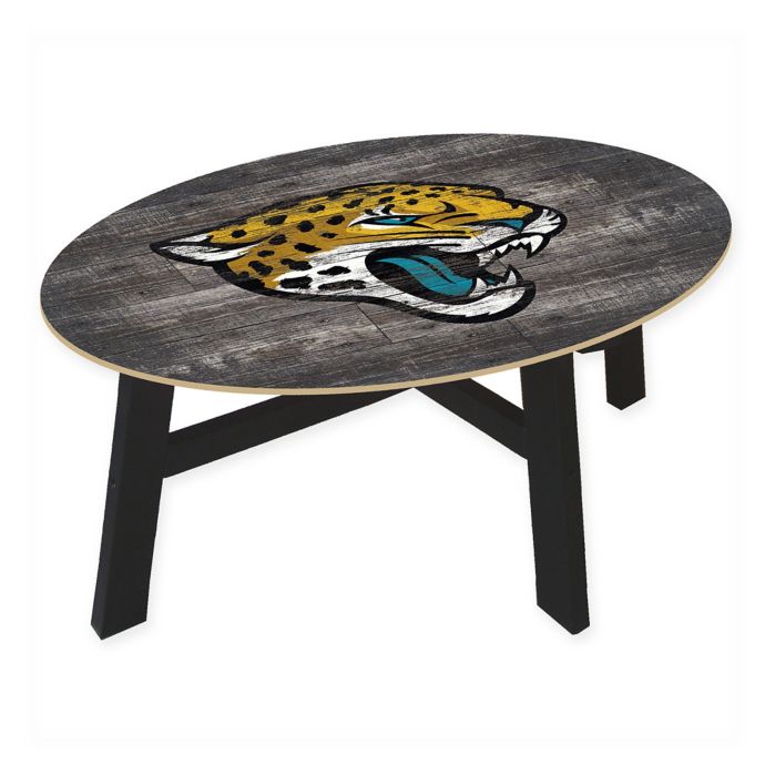 Nfl Jacksonville Jaguars Distressed Wood Coffee Table Bed Bath