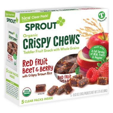 Sprout&reg; 3.15-Ounce Box Crispy Fruit & Veggie Chews in RedBerry & Beet. View a larger version of this product image.