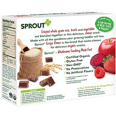 Sprout&reg; 3.15-Ounce Box Crispy Fruit & Veggie Chews in RedBerry & Beet. View a larger version of this product image.