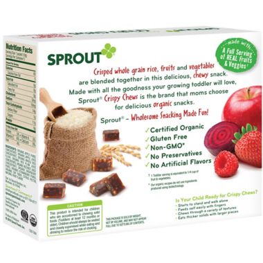 Sprout&reg; 3.15-Ounce Box Crispy Fruit & Veggie Chews in RedBerry & Beet. View a larger version of this product image.