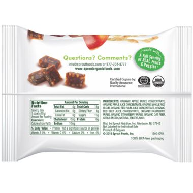 Sprout&reg; 3.15-Ounce Box Crispy Fruit & Veggie Chews in RedBerry & Beet. View a larger version of this product image.