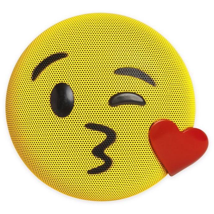 JAM® Wireless Bluetooth Kiss Emoji Speaker in Yellow Bed Bath & Beyond