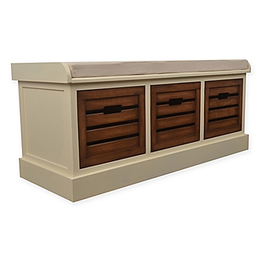 Decor Therapy Melody Storage Bench. View a larger version of this product image.