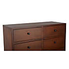 Alternate image 3 for Decor Therapy Mid-Century 6-Drawer Storage Chest with Walnut Finish