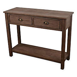 Decor Therapy Console Table in Vintage Distressed Wood