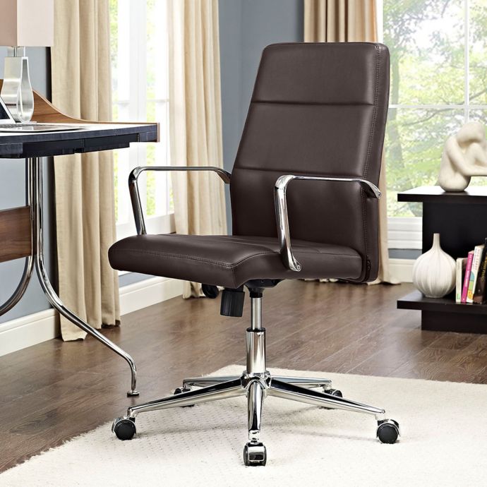 Modway Stride Vinyl MidBack Office Chair Bed Bath & Beyond