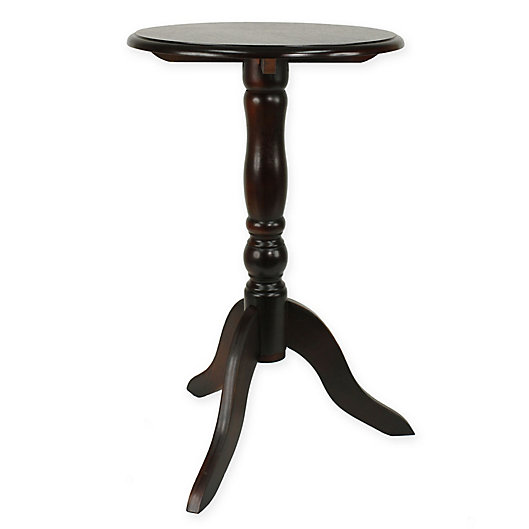 Alternate image 1 for Decor Therapy Traditional Pedestal Side Table in Aged Cherry