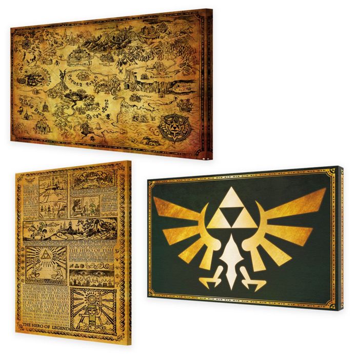 Nintendo The Legend Of Zelda Lore Wall Art Collection Bed Bath Beyond