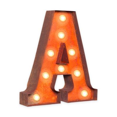 Vintage Retro Lights & Signs Metal Letter 