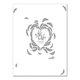 Feathered Love Guest Book 30-Inch x 40-Inch Canvas Wall Art