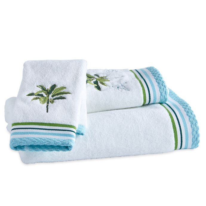 Destinations Tropical Palm Bath Towel Collection in Green ...