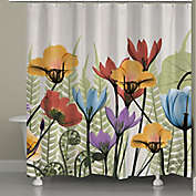 Laural Home Flowers and Ferns Shower Curtain