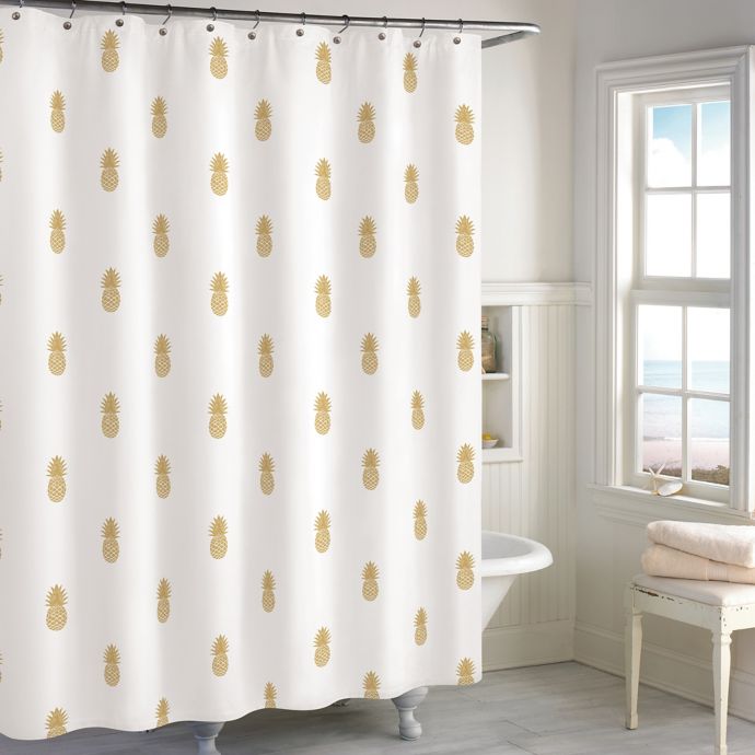 Destinations-Golden-Pineapple-Shower-Curtain-|-Bed-Bath-...