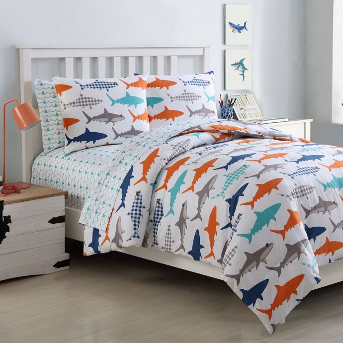 Vcny Home Finn Shark Comforter Set Bed Bath Beyond