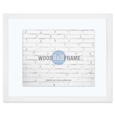 Gallery 16-Inch x 20-Inch Float Frame in White