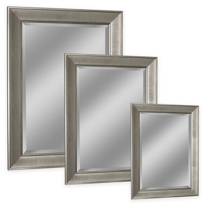 Head West Pave Wall Mirror in Brushed Nickel | Bed Bath ...