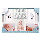 Alternate image 4 for Pearhead&reg; &quot;Love You to the Moon and Back&quot; Handprint and Footprint 3-Photo Photo Frame in White