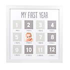 Alternate image 0 for Pearhead&reg; 12-Photo First Year Wood Frame in White