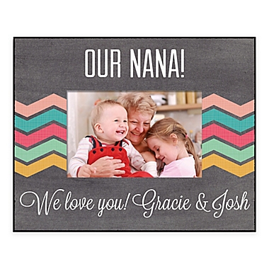 For Grandma 4-Inch x 6-Inch Personalized Picture Frame in Grey. View a larger version of this product image.