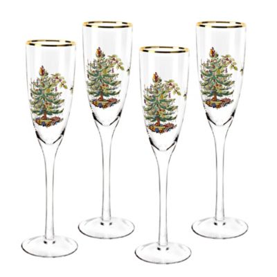 4 champagne flutes