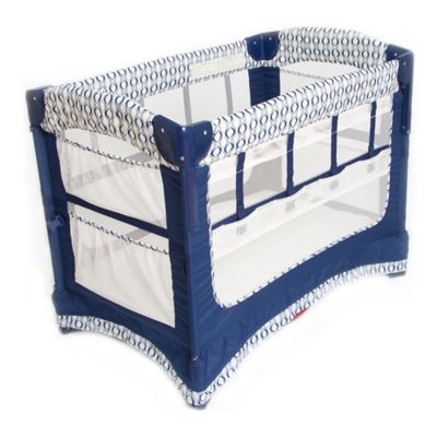 blue bassinet