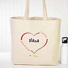 Alternate image 0 for All Our Hearts Canvas Tote Bag