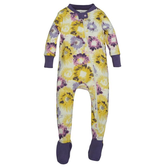 Burt's Bees Baby® Splatter Floral Organic Cotton Footed Pajama in