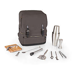 Picnic Time Bar-BackPack Portable Cocktail Tote in Grey