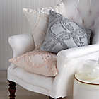 Alternate image 1 for Peri Home Metallic Chenille Square Throw Pillow in Ivory