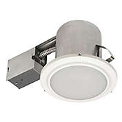 Globe Electric 5-Inch Ceiling-Mount Recessed LED Shower Lighting Kit in White
