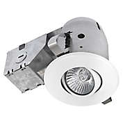Globe Electric 3-Inch Flush-Mount Recessed Light Kit in White