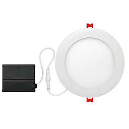 Globe Electric 6-Inch Ceiling-Mount Recessed Integrated Slim Line LED Light in White