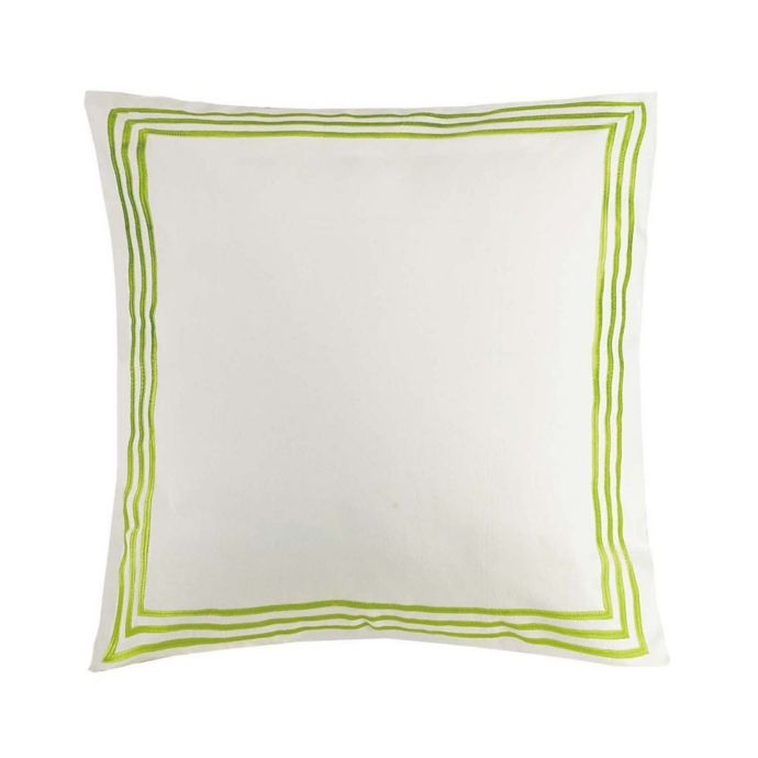 Jessica Simpson Watercolor Garden European Pillow Sham In Green