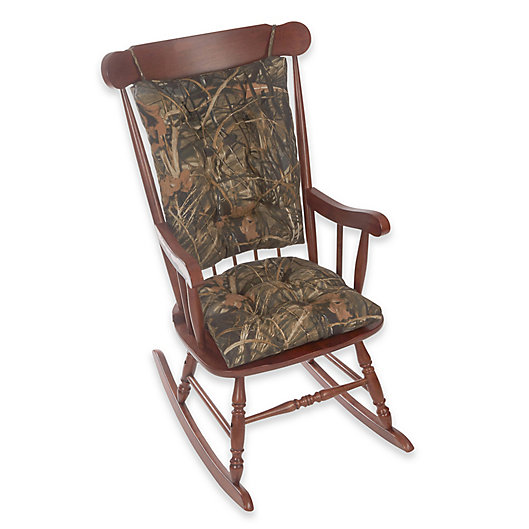 Alternate image 1 for Klear Vu Gripper® Realtree® Camouflage 2-Piece Jumbo Rocking Chair Pad Set in Brown