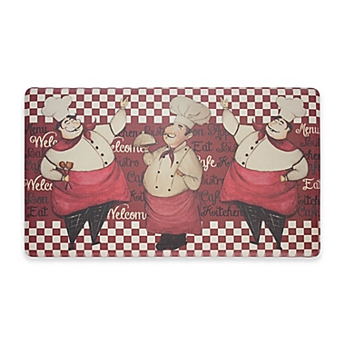 Chef Gear Chef Marcello Gelness 18-Inch x 30-Inch Anti-Fatigue Kitchen Mat in Red. View a larger version of this product image.