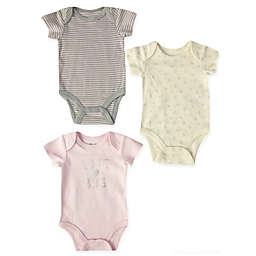 Sterling Baby 3-Pack "Love Bug" Bodysuits in Pink/Grey/Yellow