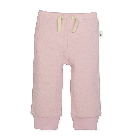 Alternate image 1 for Burt's Bees Baby® Organic Cotton Quilted Pant in Pink