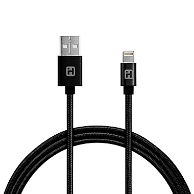 iHome&reg; 6-Foot Lightning Charging Cable in Black. View a larger version of this product image.