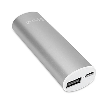 iHome&reg; 2.0 2200 mAh Power Bank in Silver. View a larger version of this product image.