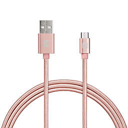 iHome™ 10-Foot Micro Cable with Cord in Rose Gold