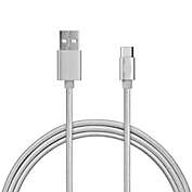 iHome&trade; 6-Foot Type C USB Cable in Silver