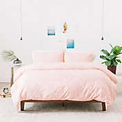 Deny Designs Holli Zollinger Marsala Rosee Linen King Duvet Cover in Pink