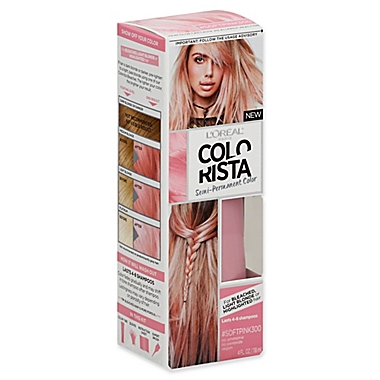 L'Oréal® Colorista 4 fl. oz. Semi-Permanent Hair Color in Soft Pink | Bed  Bath & Beyond